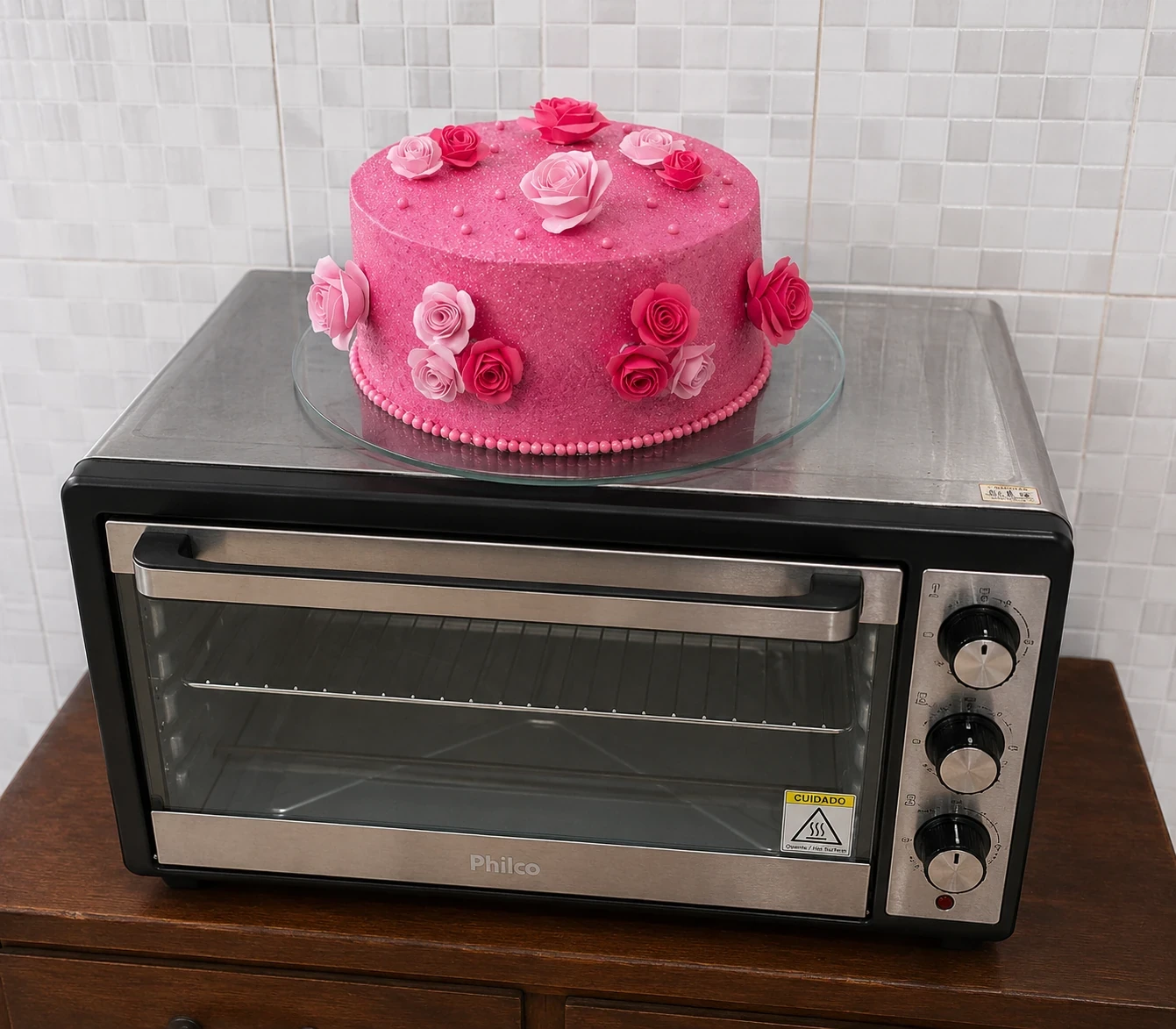 Bolo sobre forno